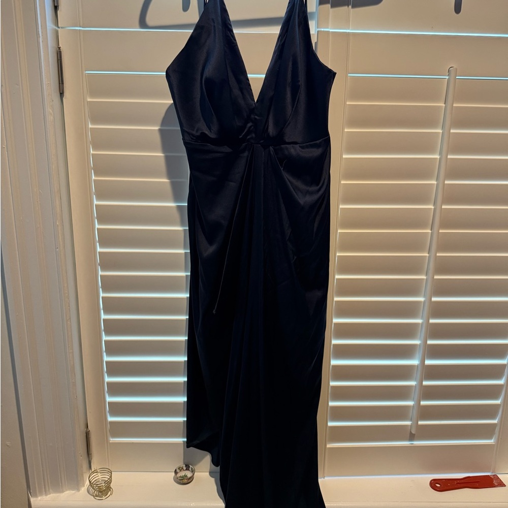 Elegant Navy Evening Dress